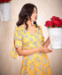 Sleeve Tie Printed Summer Maxi Dress